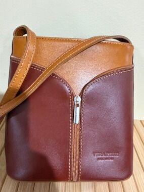 Vera Pelle Crossbody Bag made in Italy Women’s  Boho bag small crossbody